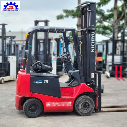 Xe Nâng Điện NICHIYU 1 Tấn 5  Đời Cao 2015 Khung Cao 4M
