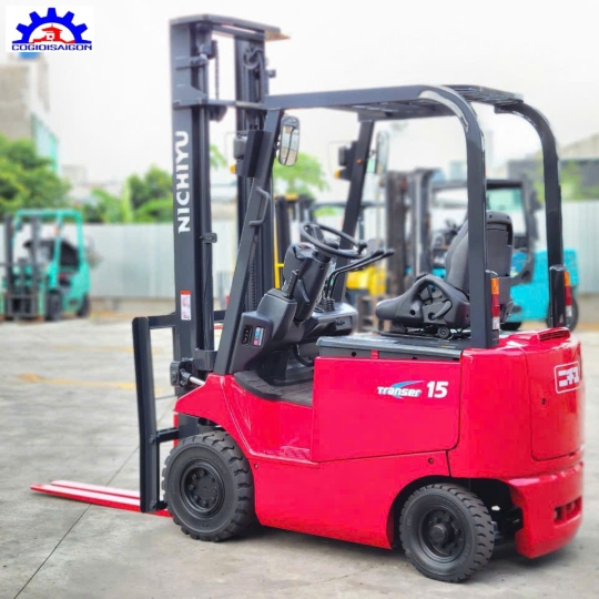 Xe Nâng Điện NICHIYU 1 Tấn 5  Đời Cao 2015 Khung Cao 4M