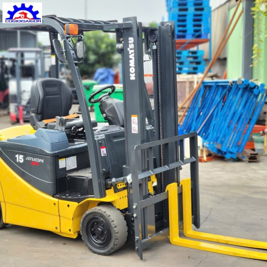Xe Nâng Điện Komatsu 1 tấn 5 Đời Cao 2020