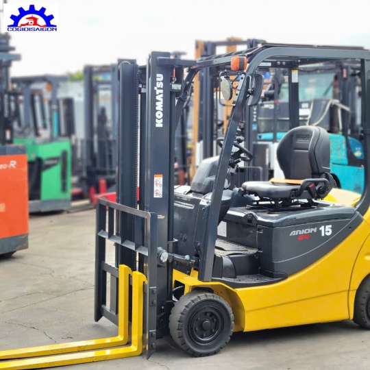 Xe Nâng Điện Komatsu 1 tấn 5 Đời Cao 2020