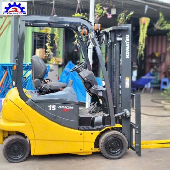Xe Nâng Điện Komatsu 1 tấn 5 Đời Cao 2020