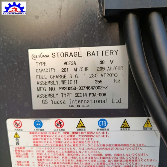 Xe nâng điện đứng lái NICHIYU ĐỜI 2019 900kg